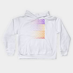 Rainbow gradient triangle pattern Kids Hoodie